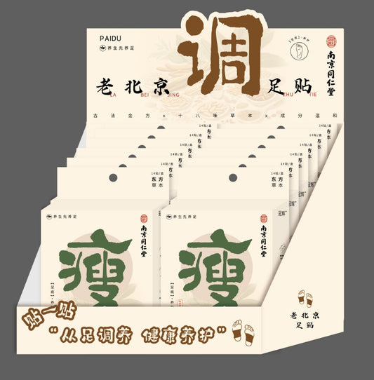 NJTR-07 Tongrentang Old Beijing Foot Patch - Slimming