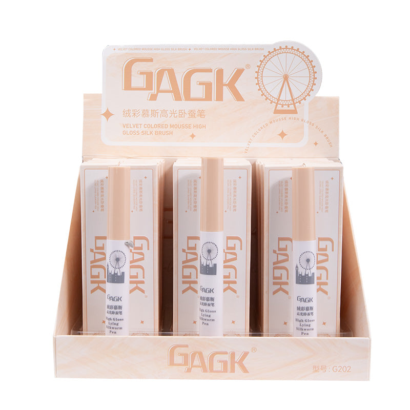 G202 - V101#24-piece Display Boxed Rongcai Mousse Highlighter and Eyelid Pencil