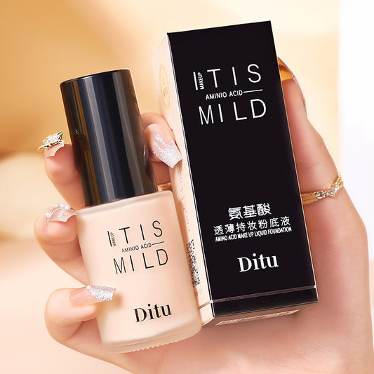 2214-01 Ditu Amino Acid Ultra-Thin Long-lasting Makeup Liquid Foundation 01# 02#