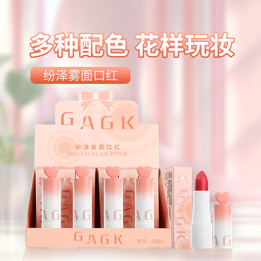 G806—04# 24-piece Display Box for Matte Lipsticks in a Variety of Shades