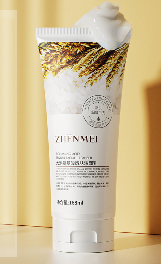 Zhenmei Rice Amino Acid Skin - Softening Facial Cleanser 168ml