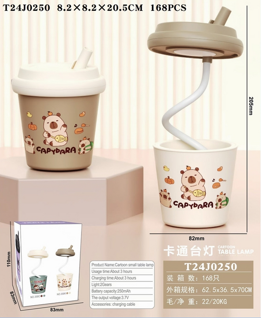 BJJ358K charging card, leather, boba milk tea cup, small table lamp