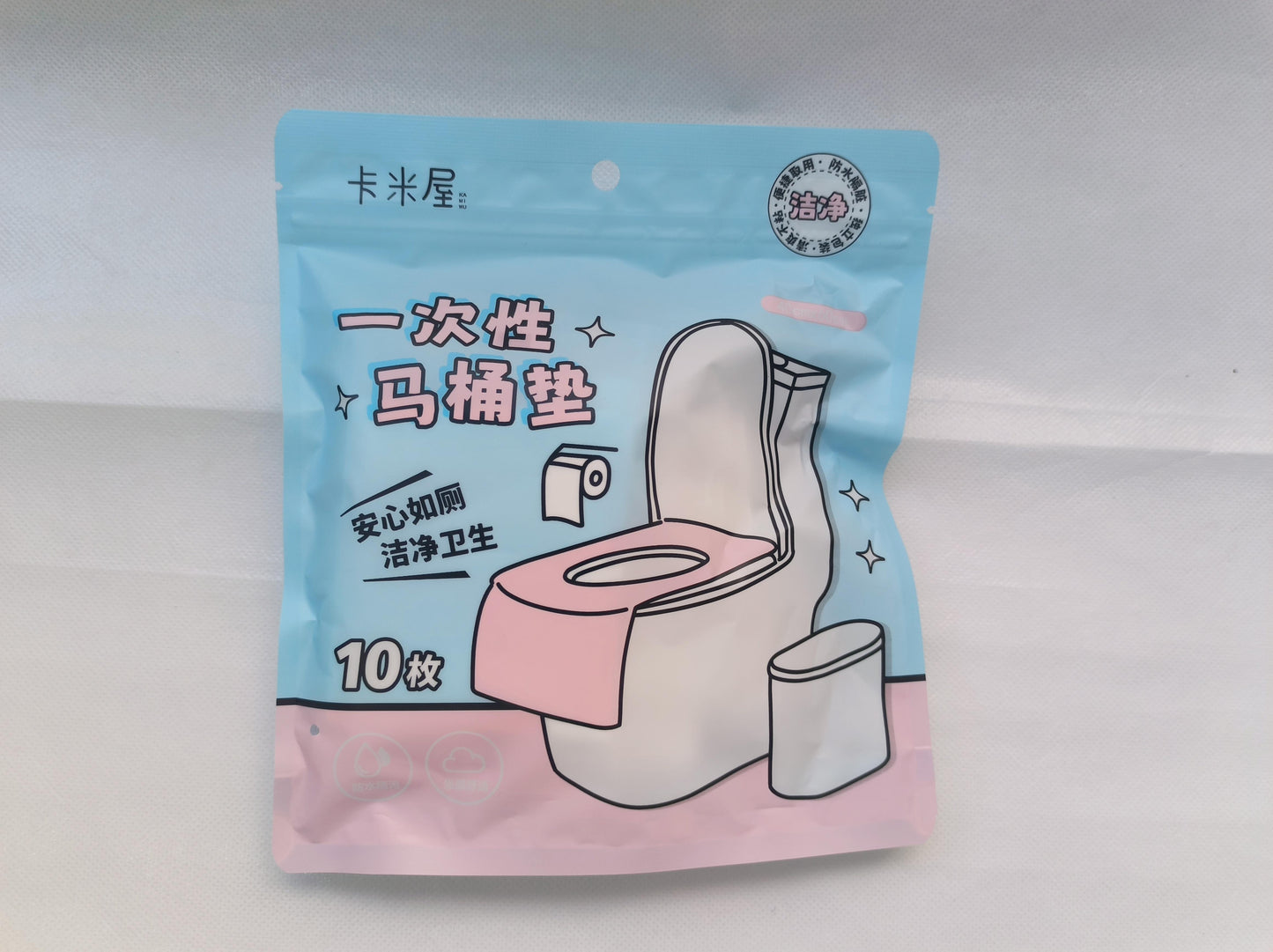 WRMT-W1 Girl Series Disposable Toilet Seat Covers, Pack of 10