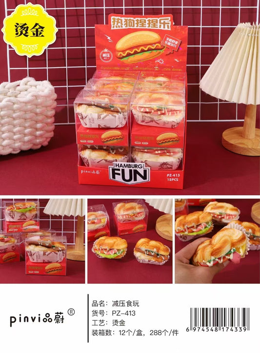 PZ-413 Hot Dog Squeeze Toy Food Play Set