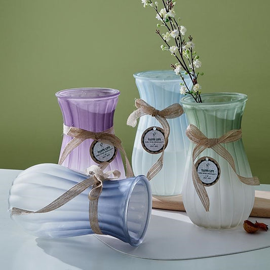 23 Waist Frosted Gradient-Glass Vase