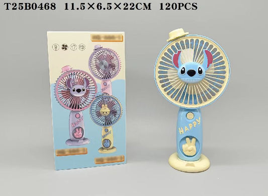 HQ-60A-2 Color Box Handheld 1-Gear Wind Power Fan