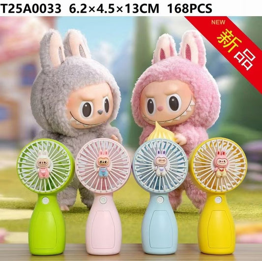 PX2507 Color Box First-Gear Labubu Electric Mini Fan