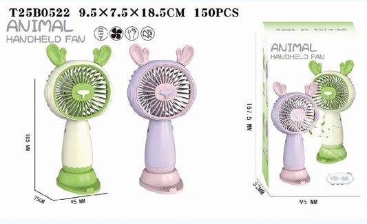YD-5A Color Box Fawn 1-Gear Handheld Fan