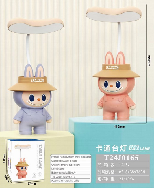 BJJ356E Charging Cartoon Pull Cloth, Bubu 2-Gear Small Table Lamp (250 mAh)