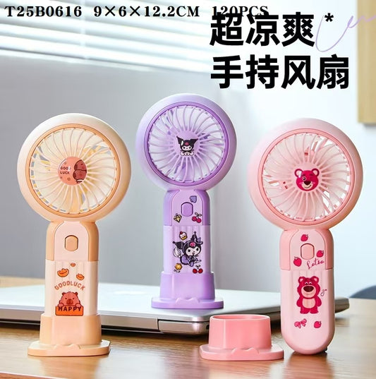 SL6609K/K LM/CMX Handheld and Desktop Fan. Long press the switch (three - speed wind)(300 lithium battery)