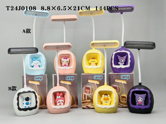 YW2468A/B Cartoon Desk Lamp with Pencil Sharpener (250 mA)