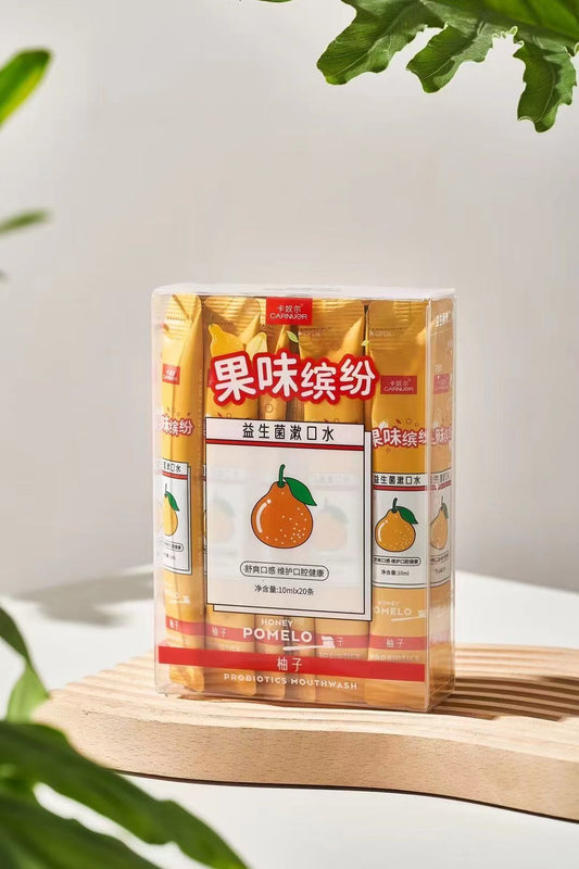 Kanuer Fruity Probiotic Mouthwash, 10ml x 20 sachets (Pomelo)
