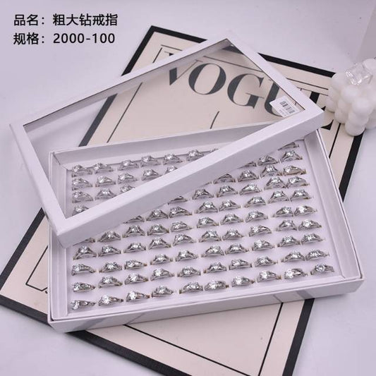 Large and thick diamond ring