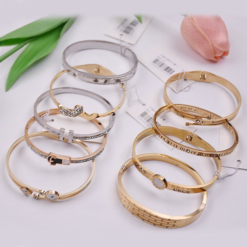 Stainless steel mixed-style bracelets - 1