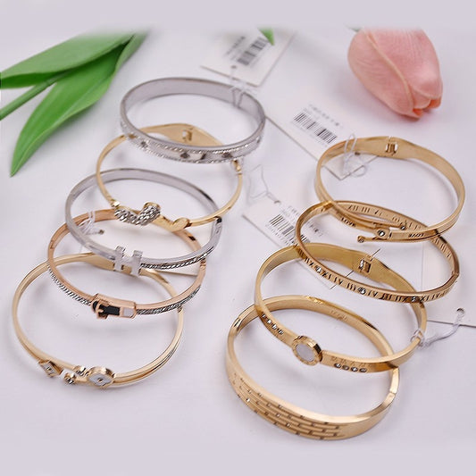 Stainless steel mixed-style bracelets - 1