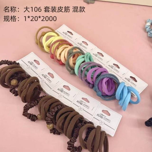 large 106 suit rubber band mix