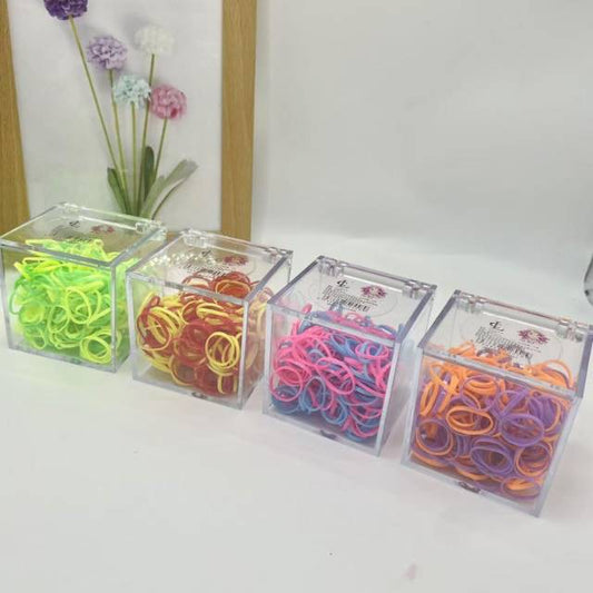 LC square box black color rubber band