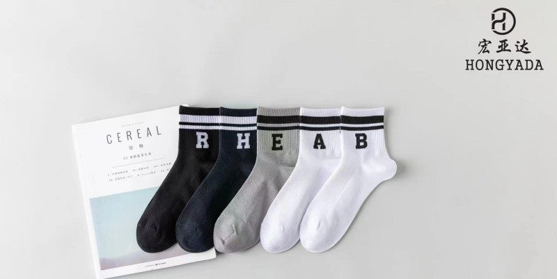 Men's sports mid - calf socks (0702)