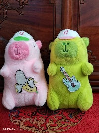 Plush hat capybara