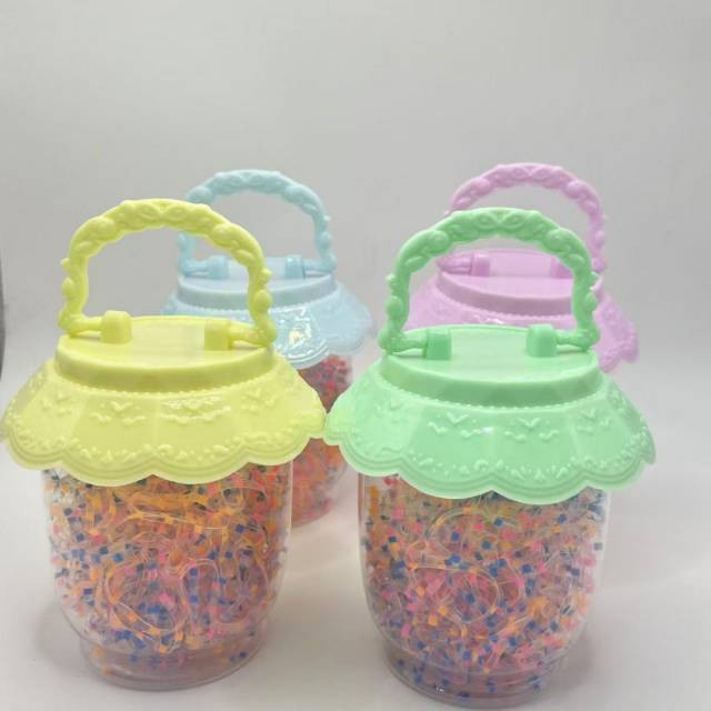 LC flower basket black color rubber band