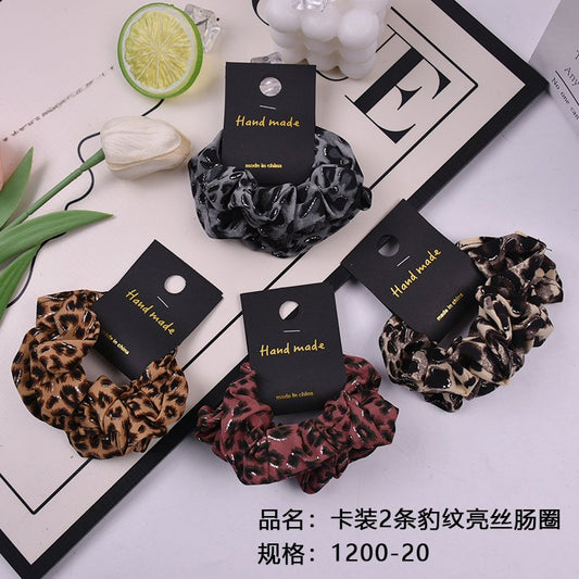 Card Pack 2 Leopard Bright Silk Intestinal Circles