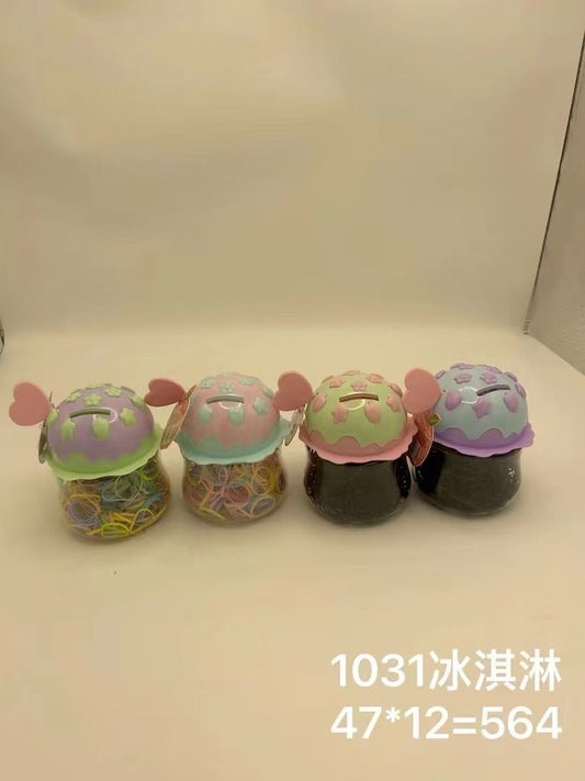 1031 ice cream black color rubber band -1012