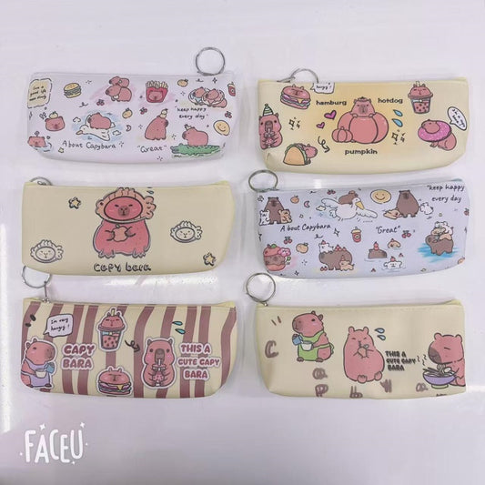 Horn Cartoon Bear Pencil Bag
