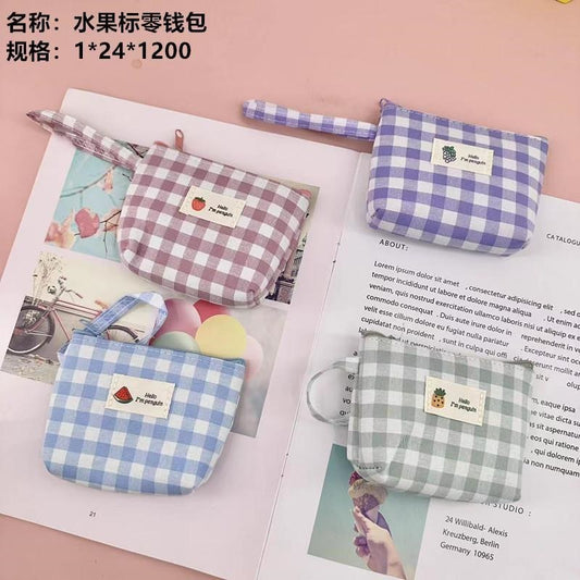 Fruit-labeled coin purse