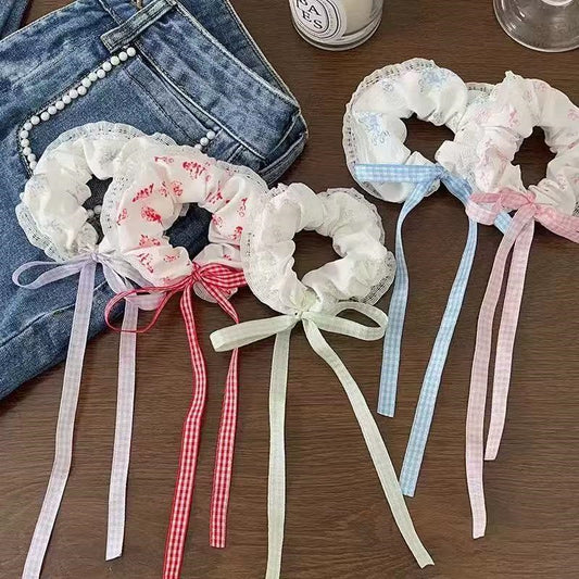 Color floral ribbon gut ring
