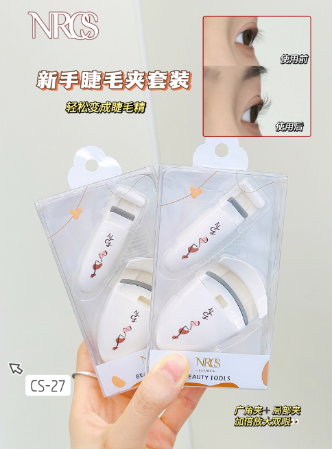CS-27 NRCS Mirochu Light Makeup Curl Eyelash Curler Set (2 Pieces)