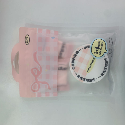 K-K567 Compressed Bath Towel + Compressed Towel Combo Pack
