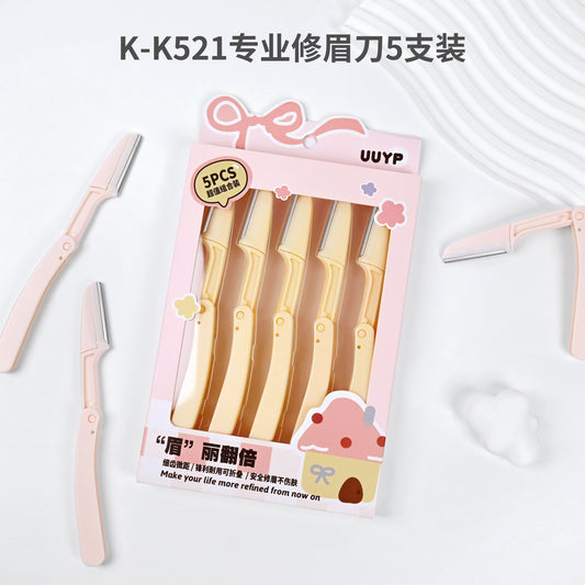 K-K521 Professional Eyebrow Razor (5-Pack)