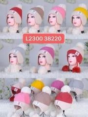 Q38220 smiling face three ball ear cap