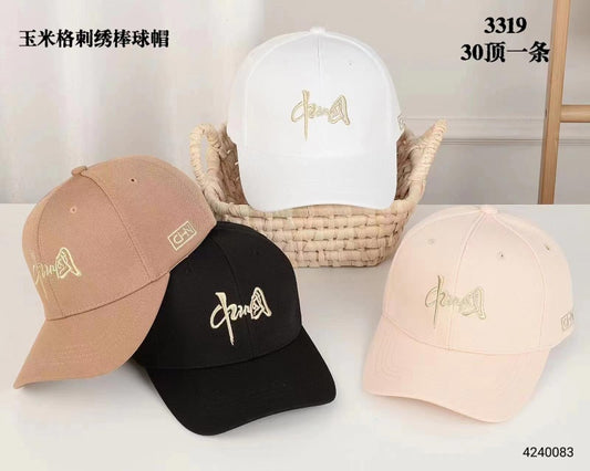 Corn lattice embroidery baseball cap 3319