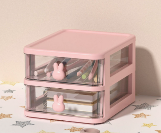 Cartoon storage box with 2 layers