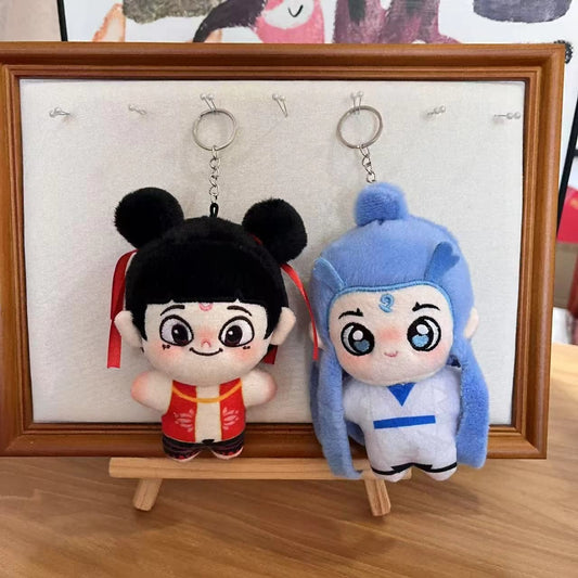 Two styles of plush doll hanging ornaments mixed