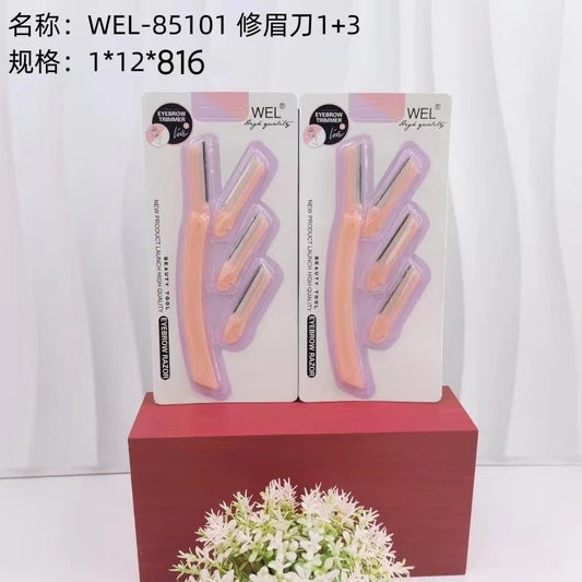 WEL-85101 Eyebrow Razor 1+3