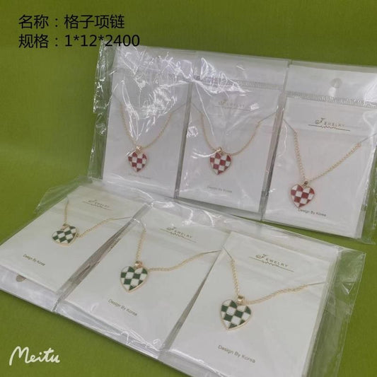 Checkerboard necklace