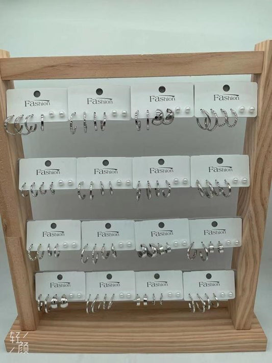 3 pairs of earrings