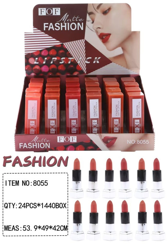 Discontinue production of lipstick 8055. Remove from shelves after sold out.
