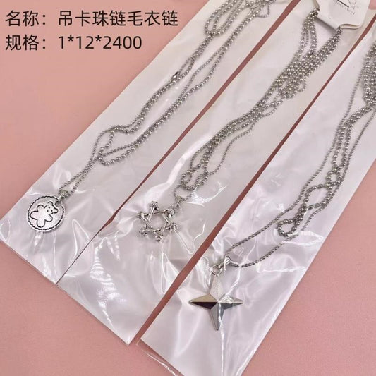 Lanyard bead chain sweater chain