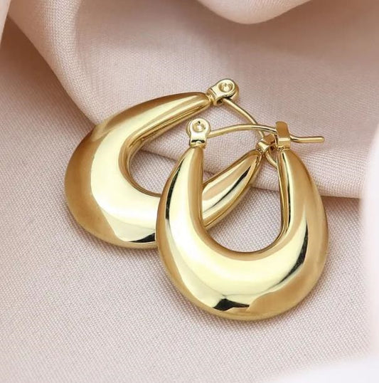 Hanging titanium steel ear hoops