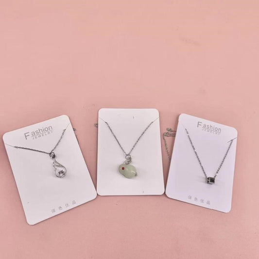 Small short card necklace, mixed styles