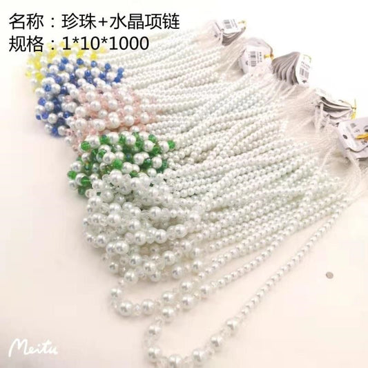 Pearl + Crystal Necklace